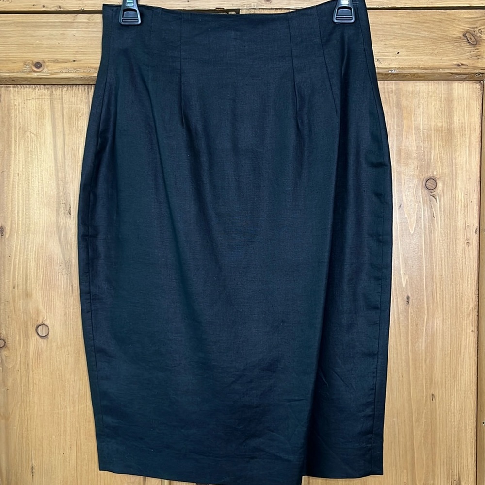Vintage Kenar Linen Pencil Skirt